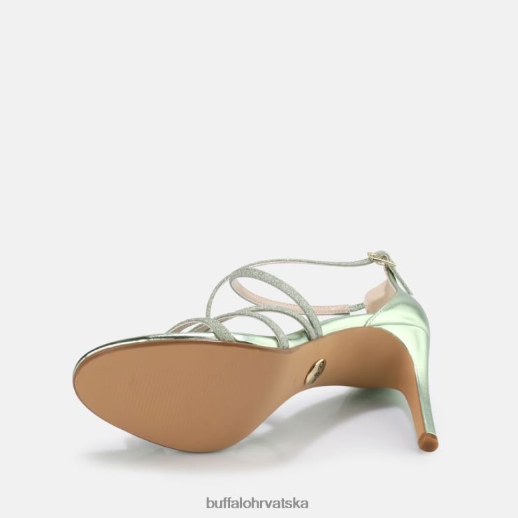 zelena Buffalo makai 2 veganska sandala s petom |sandale TDD6T494